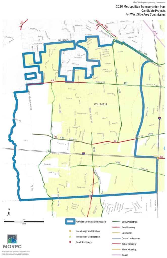 MTP Candidate Projects FWSAC Map